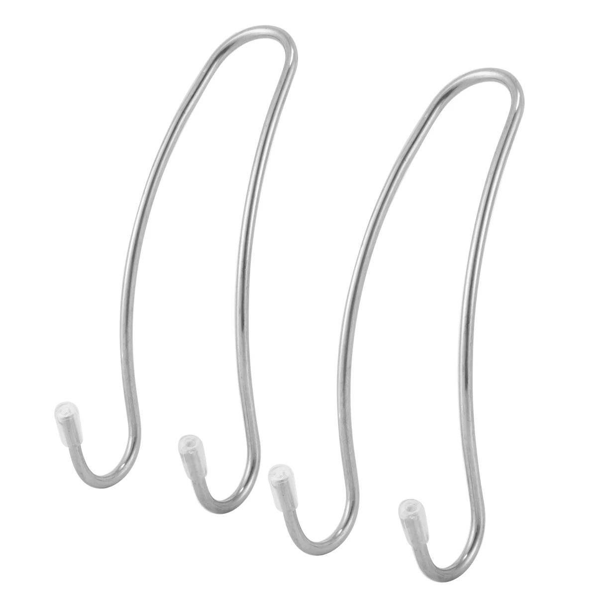 

1 Piece Hook Stainless Steel Double Hooks Car Seat Back Hanger With Anti-Silpping Cap For Coat Shopping Bag Organizer Travel