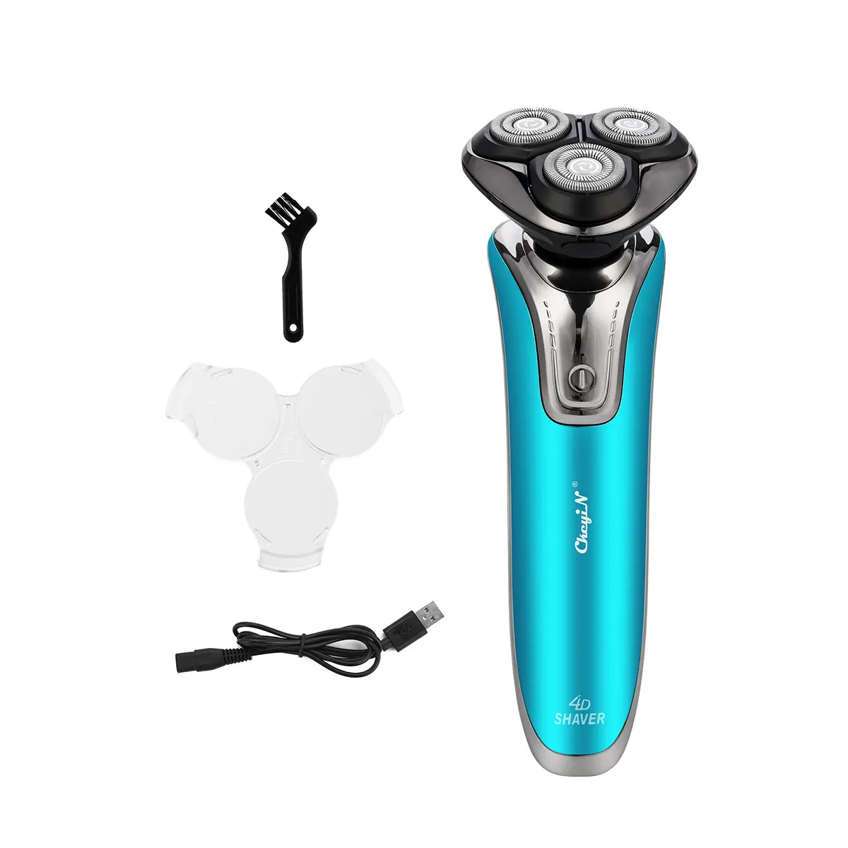 

Electric 4D Floating Shaver USB Rechargeable Razor Triple Rotatory Blades Beard Trimmer Shaving Machiene For Men Face Care
