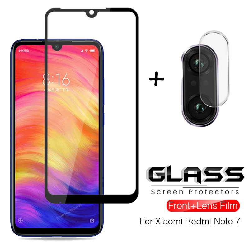 

2-in-1 camera protective glass on redmi note 7 tempered glass for xiomi xaimi xiaomi redmi note7 pro not 7 7pro safety lens film