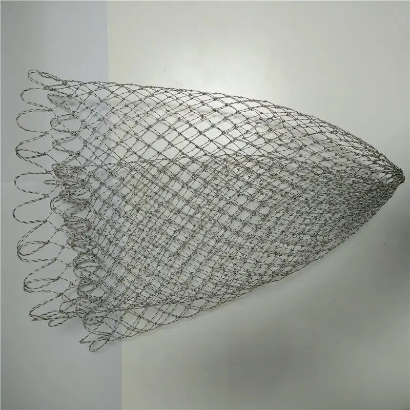 Fishing Net 35cm 40cm 50cm Depth Nylon Collapsible Rhombus Mesh Hole Folding