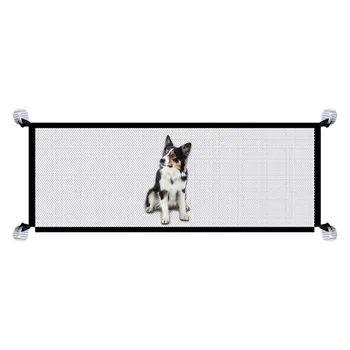 

Dog Gate Ingenious Mesh Dog Fence For Indoor and Outdoor Safe Pet Dog gate Safety Enclosure Pet supplies