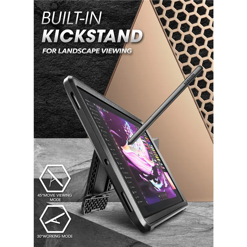 Supcase ub Pro Capa Robusta de Corpo Inteiro com Protetor de Tela Embutido Estojo para Galaxy Tab s6 105 Polegadas T865 T8672023 - Imagem 2