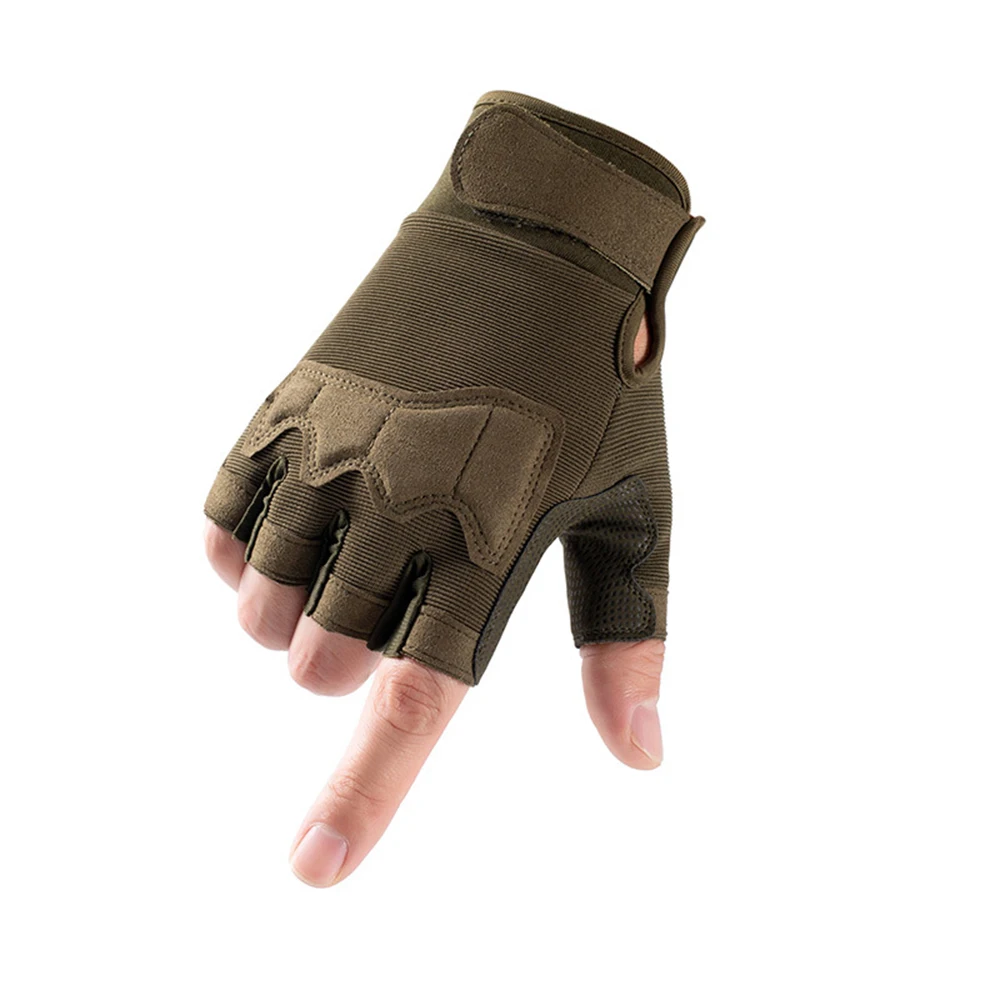 Outdoor Sports Fingerless Gloves Half Finger Military Army Tactical Gloves Camo Climbing Cycling Riding Airsoft Gym S2104 mens waterproof gloves