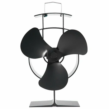 

3 Blade Stove Top Fan Heat Powered Wood Burning Log Fire Burner Mini Stove Fan