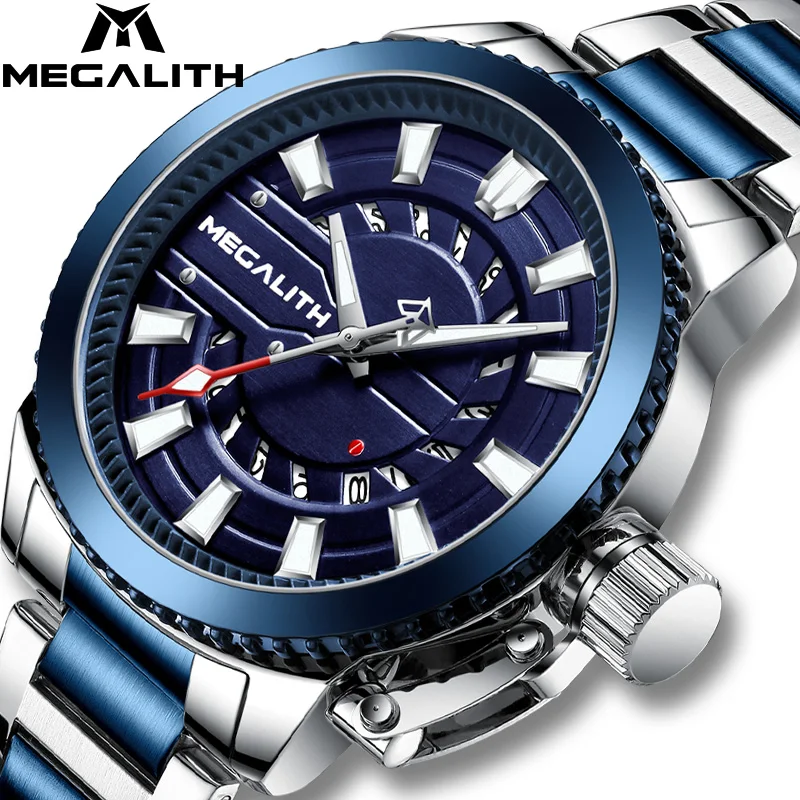 $20.39 New Megalith Watches Men Quartz Top Brand Analog Military Male Watches Men Sports Army Watch