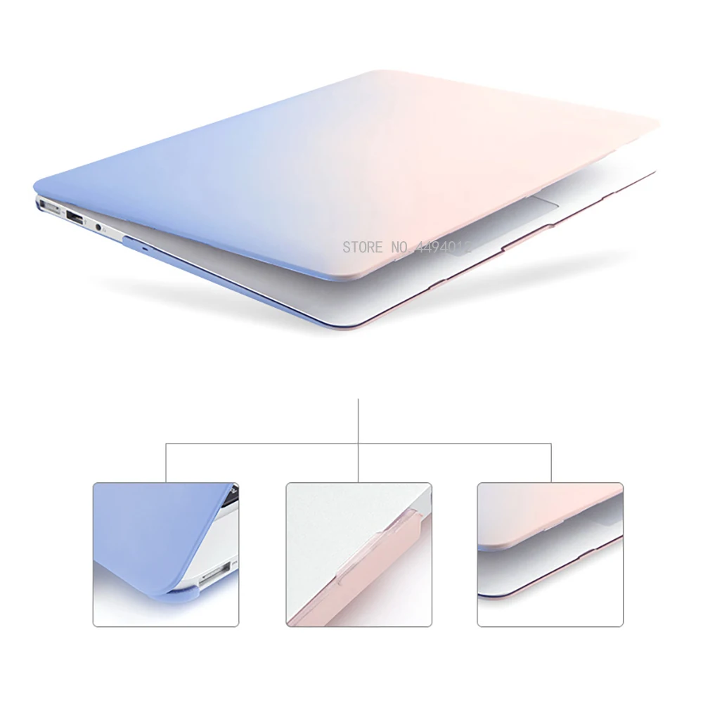 Чехол для ноутбука MacBook Air 13 Pro 15 Pro 13 Touch Bar A1706 A1708 A1989 A2159 для macbook Touch ID Air 13 A1932+ крышка клавиатуры