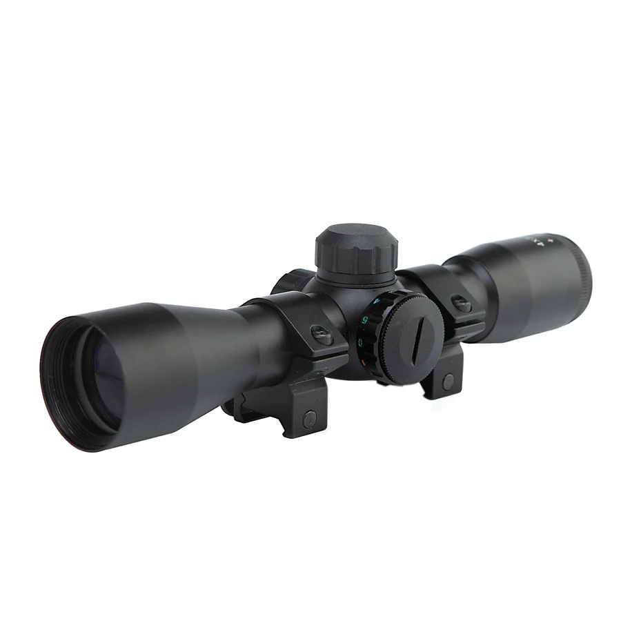 

Tactical 4X32 Compact Scope Mildot/Rangefinder Reticle Hunting Riflescopes Cross-Hair Reticle fits 11mm/20mm Rail Mount