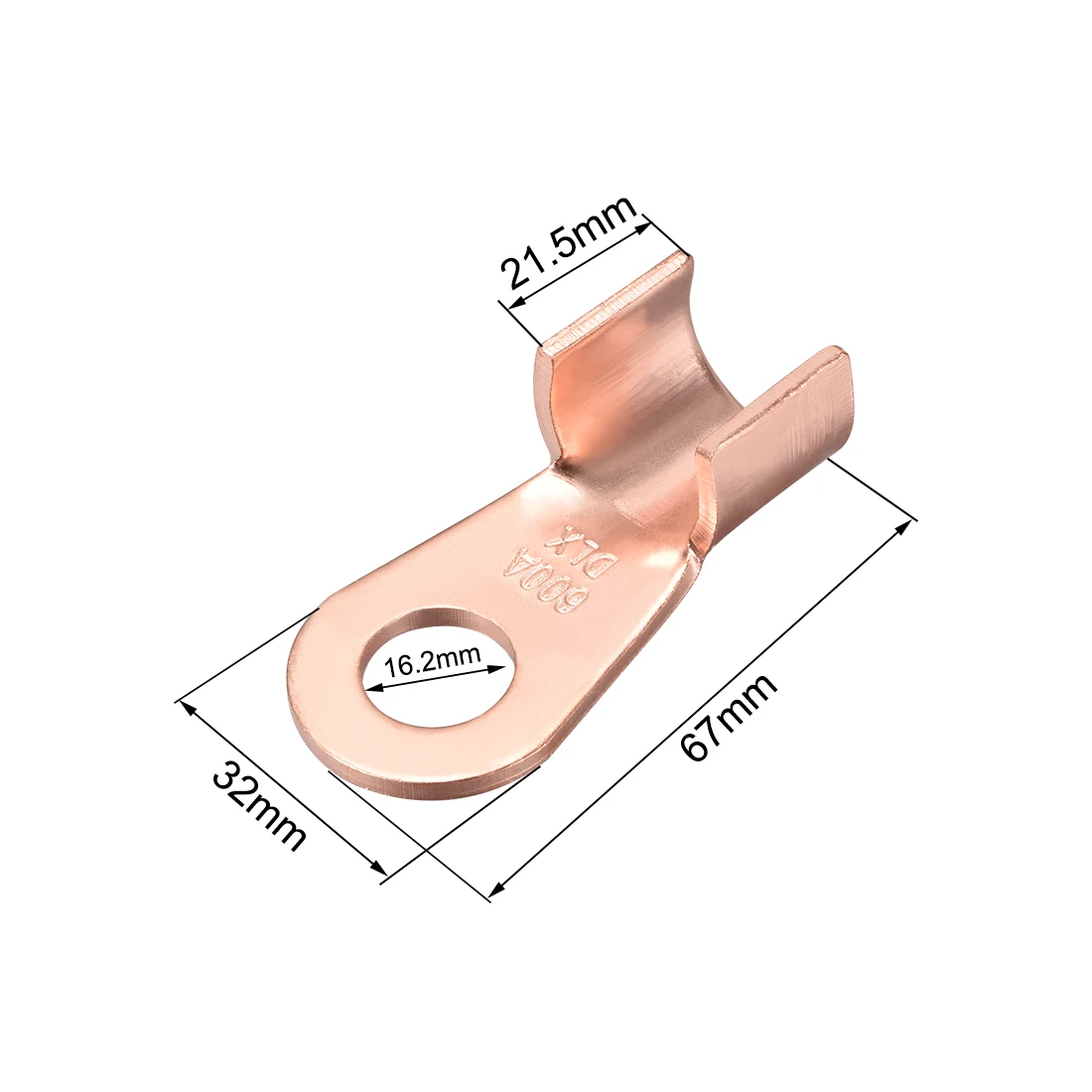 Uxcell 5 шт. Open-End медь обжимные наконечники OT-100A OT-600A AWG 8-4 батарея кабельный разъем для машины и железной дороги