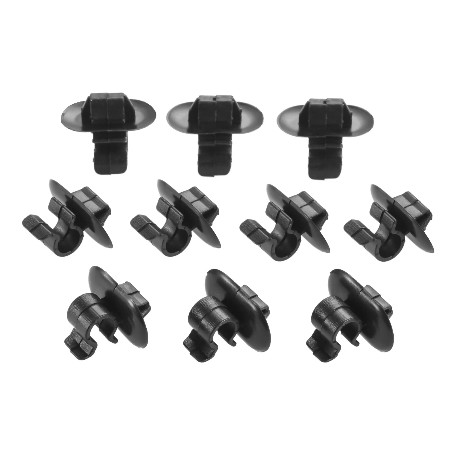 mtsooning 10Pcs Plastic Bonnet Stay Clips Fastener Holder For Citroen Berlingo C2 C3 C4 C5 Peugeot 1007 306 407 Vauxhall Vivaro