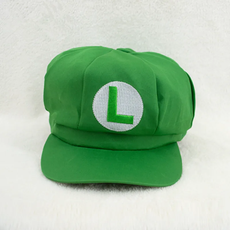 HaiCospl Luigi Bros Dome Cotton Caps Classic Anime Super Mario Cosplay Props Hats Boys Girls Baseball Cap Kids Adult Accessories -Zentai shop online H03a1fe655ef1407390e1542a422e6717O.jpg