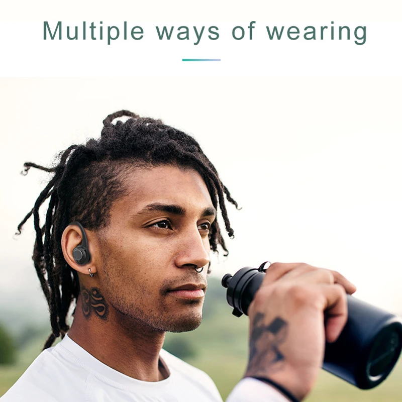 Wireless Bluetooth 5.0 Headset IPX5 Waterproof Smart Touch Earphone Typc-C Charging Box In-ear Earbuds HIFI Stereo LED Display