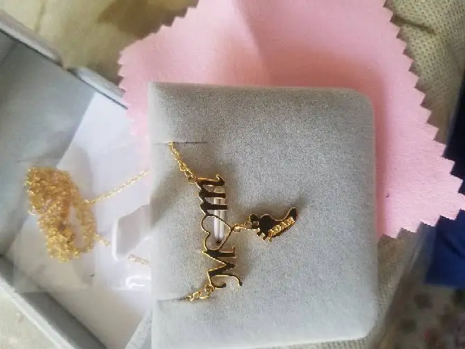 Stainless Steel Personalized Feet Necklaces for Women Family Gift Customized Nameplate Jewelry unique baby shower gifts for mom to be 13 U536b1777985c4105967fdbf16ebefb17O