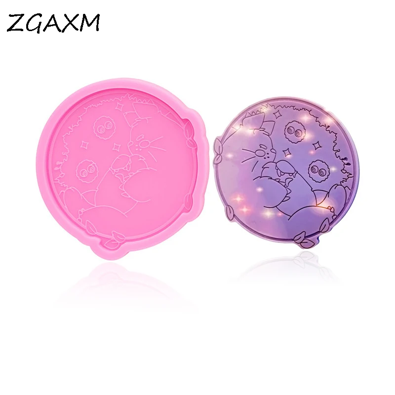 

LM 767 Shiny earrings polymer Clay epoxy and Pendant Keychain Silicone mold epoxy adorable kawaii creatures Silicone mold