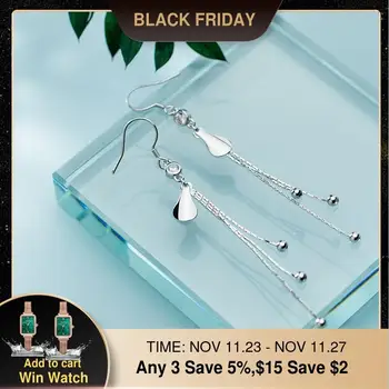

Long Tassel Earrings 925 Silver Oorbellen Boho Jewelry Korean Earrings Brincos Minimalism Pendientes Kolczyki Earrings for Women
