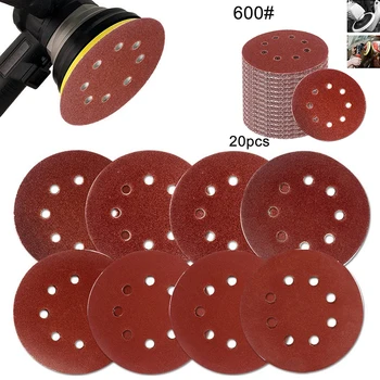 

5 Inch Hook And Loop Sanding Discs Sandpaper Disc Sand Paper Polishing Pads Pad