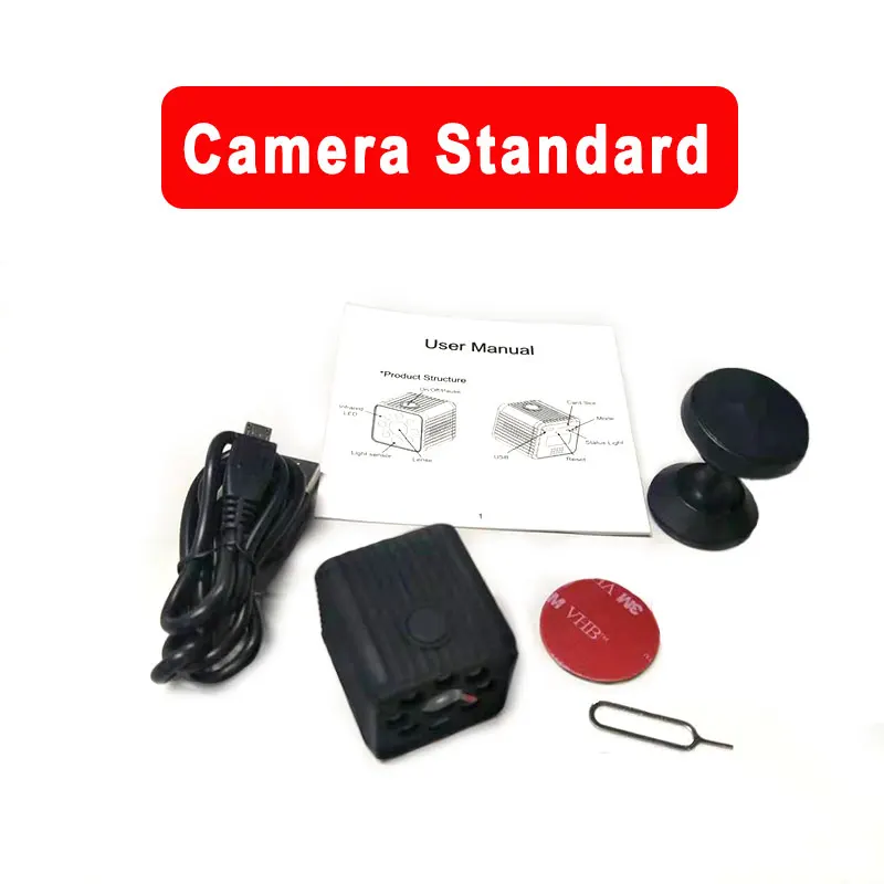 Camera Standard Мини-камера Espia Автоматическая нательная камера ночного видения датчик движения Gizli Secret маленькая камера DVR Micro камера Поддержка Скрытая TF карта - Цвет: Camera Standard