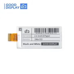 Écran e ink Monochrome de 2.66 pouces, papier électronique SSD1680 