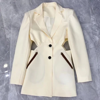 

2020 Elegant Slim Blazers Women Classic Jacket Spring Autumn Basic Outerwear Coat ropa de mujer mujer chaqueta