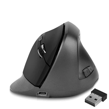 

Wireless Vertical Optical Computer Mouse Ergonomic Rechargeable USB Gaming Mouse Upright Mice for PC Laptop Mac