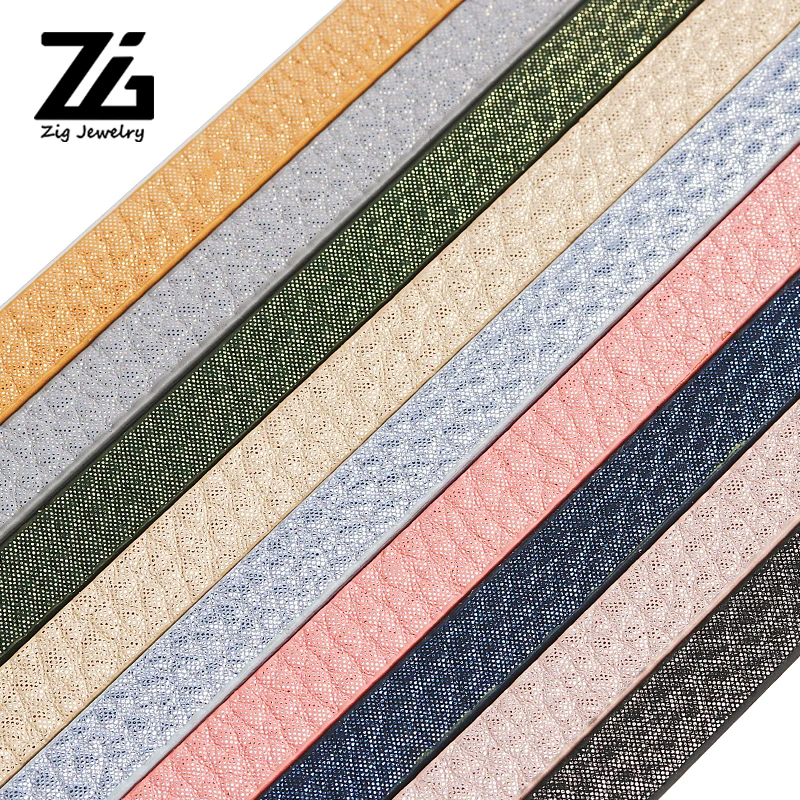 

ZG 5MM Flat PU Leather Cord Rope Handmade Diy Jewelry Findings Accessories Fashion Jewelry Making Materials for Bracelets