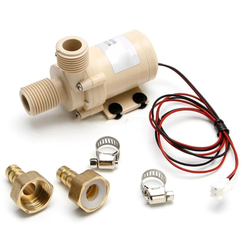 

BMBY-Solar Water Pump 12V Dc Hot Water Pump 3M Circulation Pump Brushless Motor High Pressure Pump Food Grade Pump G25