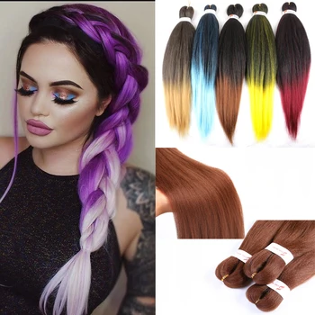 

100g Braid Hair "26" T1B / Brown High Temperature Synthetic Braided Hair Crochet Braiding Hair