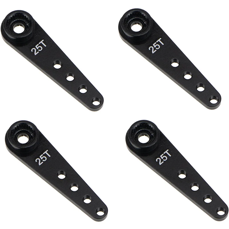 4pcs 37mm 25t Metal Extension Steering Servo Arm Horn For Rc Car