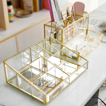 

New functional nail polish holder cosmetic storage tray 9 grids nail polish cosmetic storage tray can put large bottle box B2187