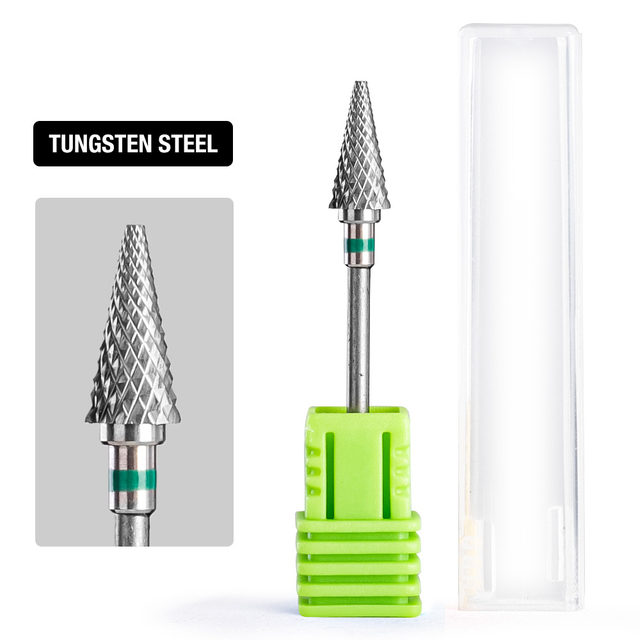 Dmoley Tungsten Carbide Nail Drill Bit Milling Cutter For Manicure Pedicure Nail Files Buffer Nail Art Equipment Accessory Tools
