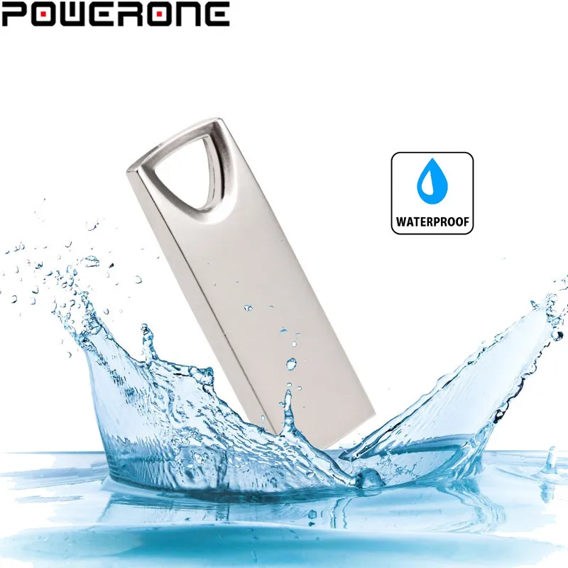POWERONE Metalen Mini USB флешка 128 Гб 64 ГБ 32 Флешка Cle 4gb16гб | Компьютеры и офис