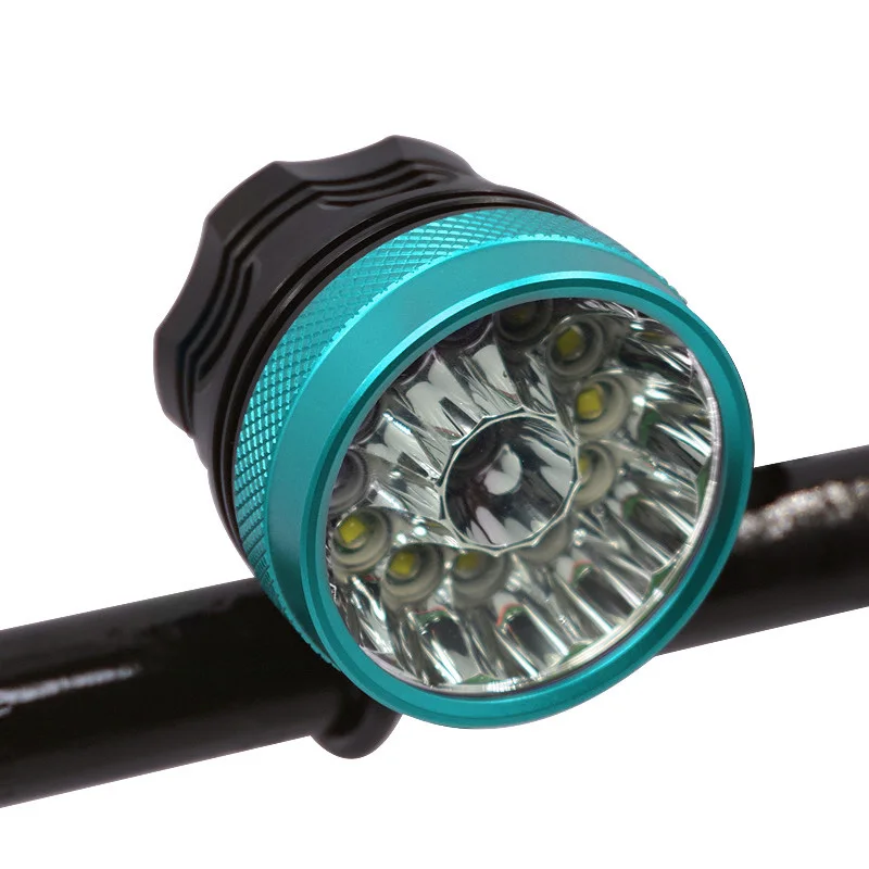 blue only lamp 30000 люменов 13* XML-T6 светодиодный велосипедный передний светильник 2 в 1 головной светильник для езды на велосипеде вспышка светильник светодиодный головной фонарь для езды на велосипеде - Цвет: blue only lamp