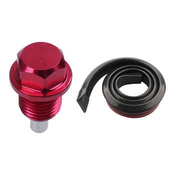

M14X1.5 netic Oil Pan Drain Bolt Plug & 1.5M Universal Car Spoiler Carbon Fiber Rear Spoilers Roof Wings Trunk Lip