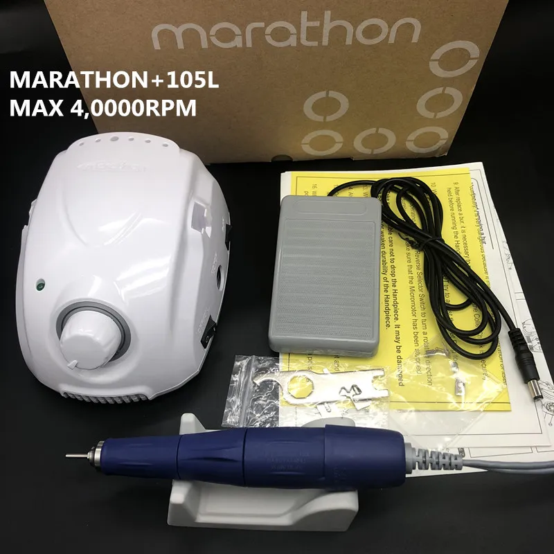 Набор инструментов для маникюра STRONG 210 40000pm MARATHON Champion 3 105L электрическая дрель