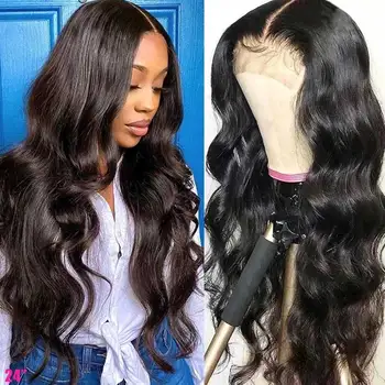 

Hd Transparent Lace Closure Wig 4X4 5X5 6X6 Body Wave Lace Closure Wig Remy Brazilian Lace Front Human Hair Wigs Pre Plucked
