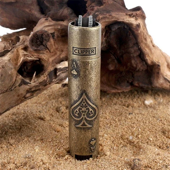 

2020 Original Clipper From Spain Metal Free Fire Butane Gas Jet Torch Lighter Portable Grinding Wheel Flint Inflatable Lighter