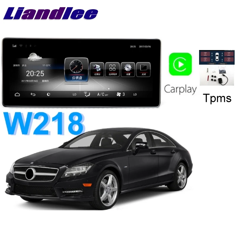 Liandlee автомобильный мультимедийный плеер NAVI для Mercedes Benz MB класс CLS W218 CLS350 CLS250 CarPlay TPMS Стерео gps навигация