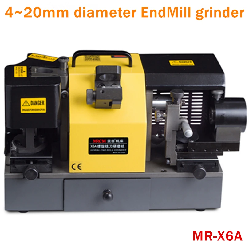 

MR-X6A 4~20mm diameter Endmill Sharpener Grinder+Grinder Wheel for Carbide Tungsten material Endmill