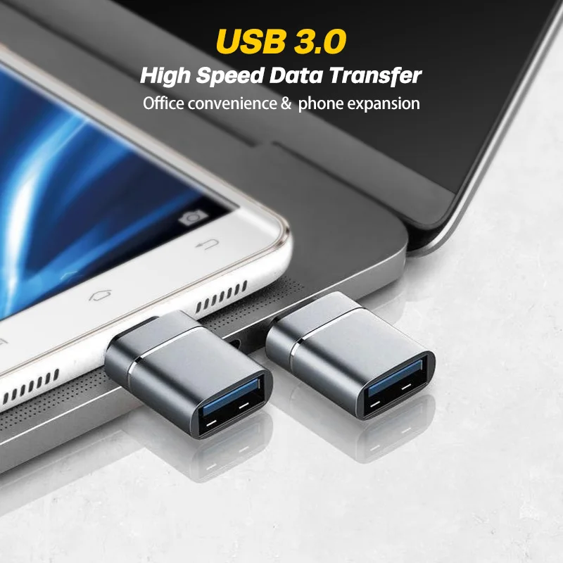 5pcs Type C To USB Phone Adapter Micro USB To Type C Female Converter OTG Connector For MacBook iPhone Pro Max iPad Air Samsung otg adapter usb to type c adapter type c adapter