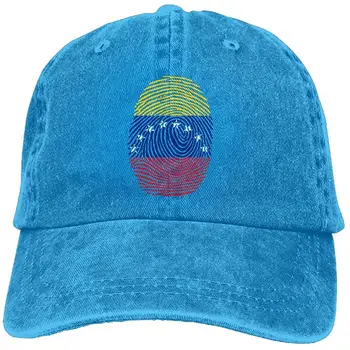 

Venezuela Finger Print Adult Adjustable Denim Cotton Dad Hat Baseball Caps