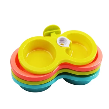 

Double Pet Cage Hanging Food Bowls Automatic Drinking Water Feeder 3 Colors Cat Bowl Puppy Feeding Supplies Dog Accessories