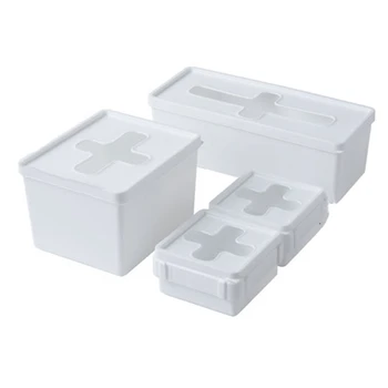 

3 Piece Set with Lid Classification Cross Visual Desktop Finishing Sundries Jewelry Tissue Box Storage Box