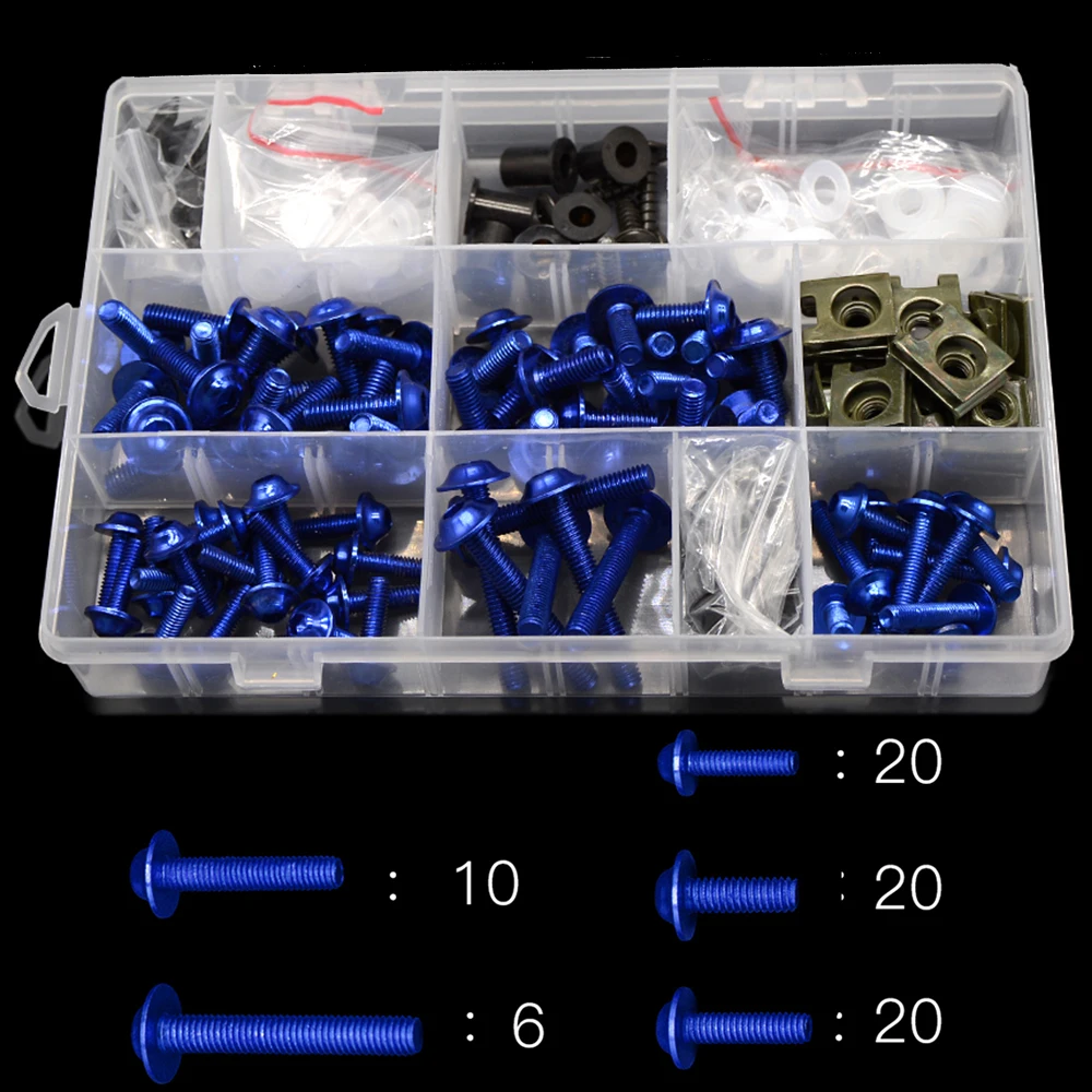 

Motorcycle Fairing Bolts Screws Body Spring Bolts Kit For YAMAHA MT-10 MT10 FZ-10 FZ10 Virago Vstar XV 125 XV125 FZ6N TMAX T MAX