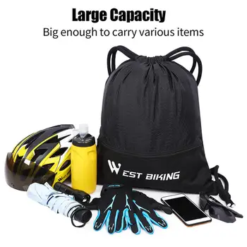 

Drawstring Backpack Large-capacity Waterproof Lightweight Breathable Shoulder Bag for Outdoor Riding