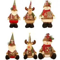 Рождественское большое украшение куклы, рождественская елка, инновационное окно Санта-снеговика, украшение для дома, товары для дома