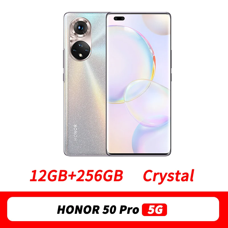 CN Version Original HONOR 50 Pro 5G SmartPhone 6.72Inch 120Hz OLED Curved Screen Snapdragon 778G Octa Core 108MP Quad Camera NFC ram pc 8GB RAM