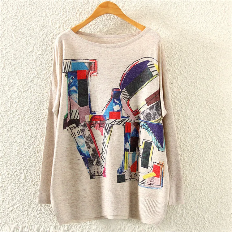 New 3D Cat Sweater Women Knitted Sweater Autumn Clothing Loose Knit Tops Pullover Jumper Casual Lightweight Tunic Sweaters - Color: sweater women 19