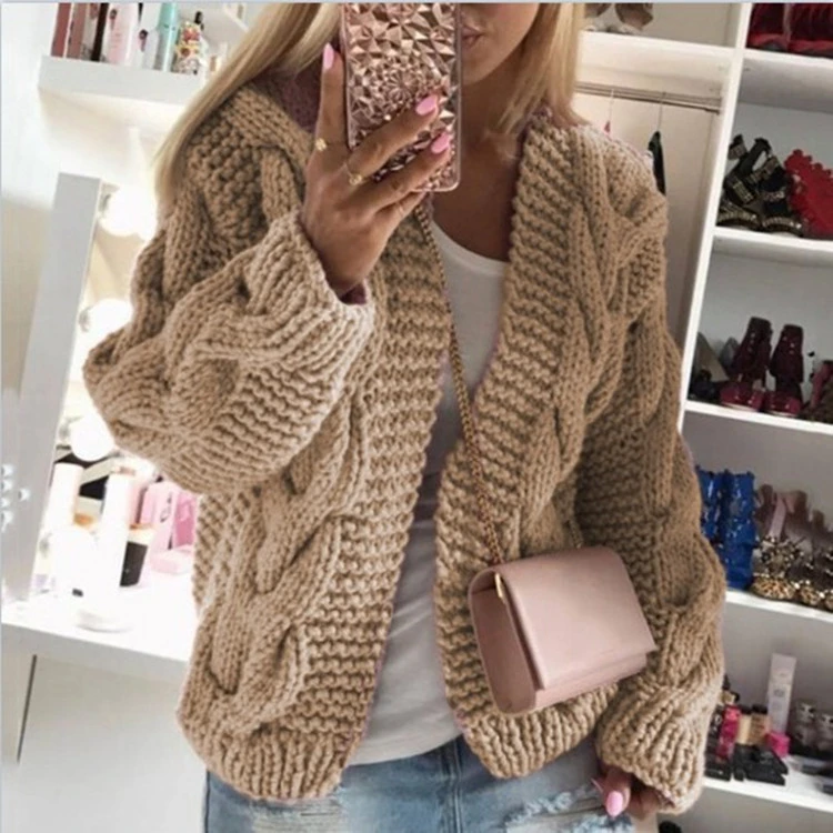 sweater hoodie 2021cardigan Women's Autumn Winter New Sweater Women's Knitting Coat Multicolor Women's Top ladies sweater