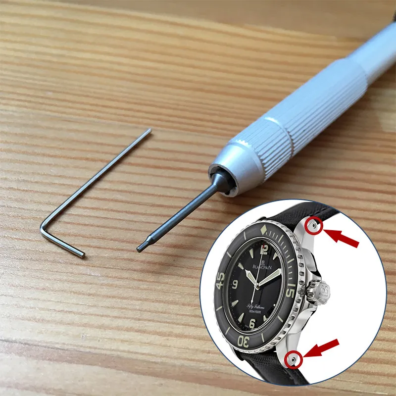 

0.9mm inner hexagon screwdriver for Blancpain Fifty Fathoms watch lug screw tube