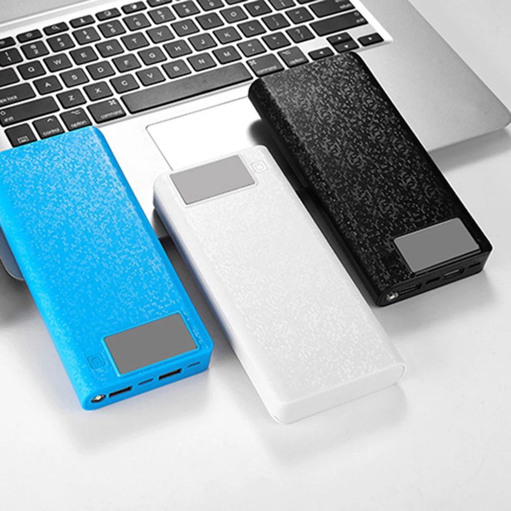 Портативное 18650 Внешнее зарядное устройство usb type-C lcd самодельное мобильное зарядное устройство Чехол для мобильного телефона