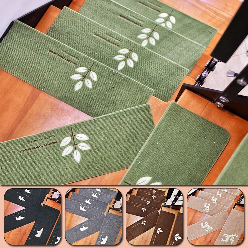 Stair Mat Five Leaf Grass Household Selfadhesive Mat Luminous Antiskid